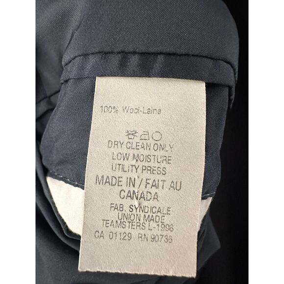 Lauren Ralph Lauren 100% Wool Blazer Sport Coat Navy Blue 2 Button Mens 42 L - Picture 4 of 8